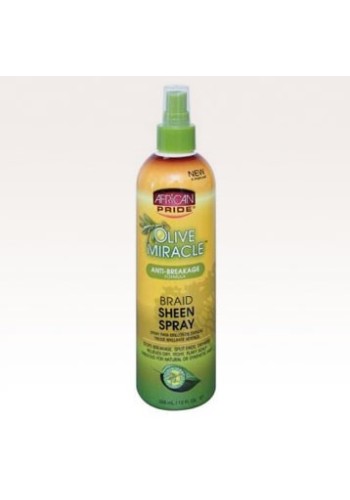 African Pride Olive Miracle Braid Sheen Spray 12 fl.oz.