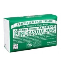 Dr. Bronnerand#039;s All-One Hemp Almond Pure-Castile Bar Soap 140g