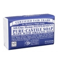 Dr. Bronnerand#039;s All-One Hemp Peppermint Pure-Castile Bar Soap 140g