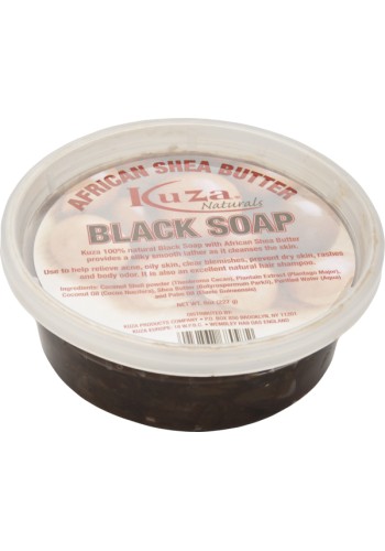 Kuza African Shea Butter Black Soap 8oz