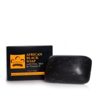 Nubian Heritage African Black Soap with Oats, Aloe Vera andamp; Vitamin E