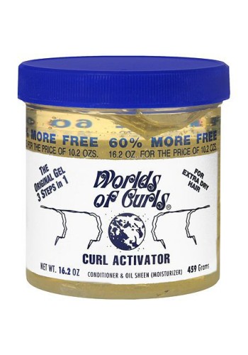 Worlds Of Curls Curl Activator Conditioner andamp; Oil Sheen Gel 400ml