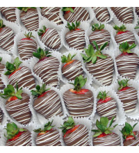4 to 8 Dozen Bulk - Chocolate Dipped Strawberries with Drizzle