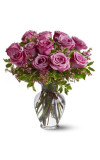A Dozen Lavender Roses