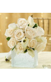 All White Bridesmaid Bouquet
