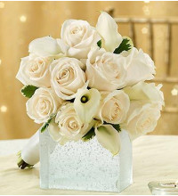 All White Bridesmaid Bouquet