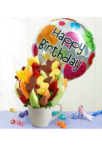 Birthday Bonanza with Chocolate by Fruit Bouquets
