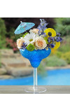 Blue Hawaiian Floral Margarita