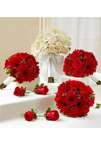 Bridal Party Personal Package - Red andamp White