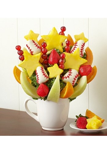 For the Love of the Game Baseball by Fruit Bouquets