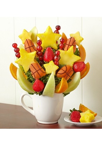 For the Love of the Game Basketball by Fruit Bouquets