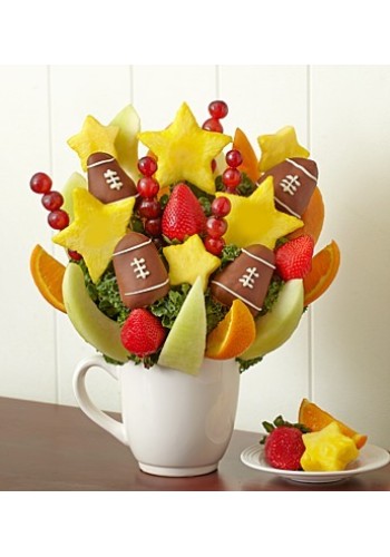 For the Love of the Game Football by Fruit Bouquets