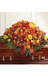 Half Casket Cover in Fall Colors