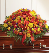 Half Casket Cover in Fall Colors