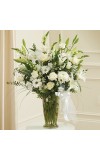 Sympathy For The Large White Sympathy Vase Arrangement