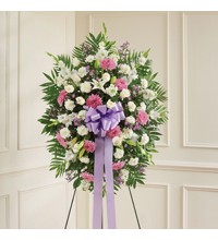 Lavender andamp White Standing Spray