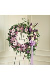 Lavender andamp White Standing Wreath