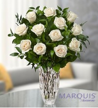 Marquis by WaterfordÂ® Premium White Roses