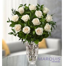 Marquis by WaterfordÂ® Premium White Roses