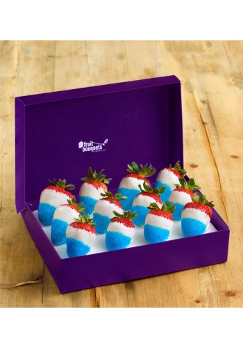 Patriots Pride Strawberries by Fruit Bouquets