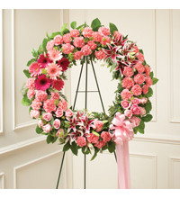 Pink Standing Wreath