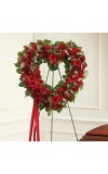 Red Mixed Standing Open Heart