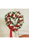 Red andamp White Standing Open Heart