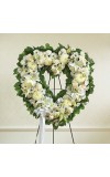 White Standing Open Heart