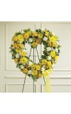 Yellow andamp White Standing Open Heart