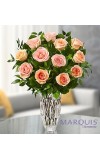 Marquis by WaterfordÂ® Premium Peach Roses