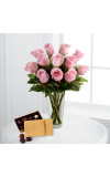 Pink Rose andamp Godiva Bouquet