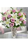 Marquis by WaterfordÂ® Purple Rose andamp Lily Bouquet