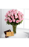 Pink Rose andamp Godiva Bouquet