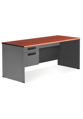 Mesa Series 67 and  Executive Series Single Pedestal Panel End Desk