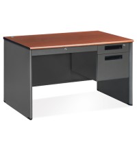 Mesa Series 48 and  Executive Series Panel End Desk with Center Drawer