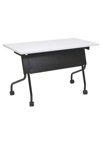 Flip-Top 48 and  Training Table with Black Frame and Grey Top (M84224BG)