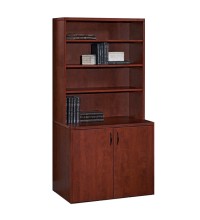 Amber 2-Door Storage Cabinet with Hutch