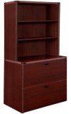 Amber 2-Drawer Lateral File Cabinet with Hutch