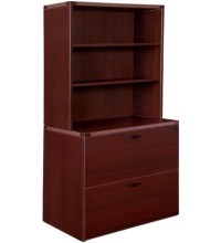 Amber 2-Drawer Lateral File Cabinet with Hutch