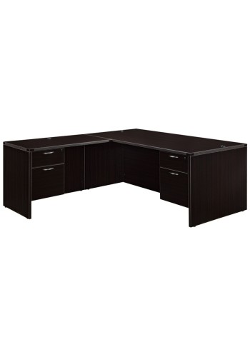 Amber 60 and  Executive L-Shape Desk with Suspended Drawers