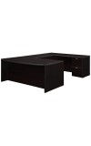 Amber Bowfront Executive U-Shape Desk