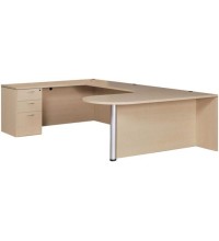 Amber Bullet Front Executive U-Shape Desk