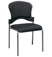 Modern Armless Black Stack Chair