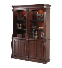 Balmoor Double Bookcase with Cabinets