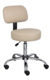 Beige Medical Stool with Backrest (MB245-BG)