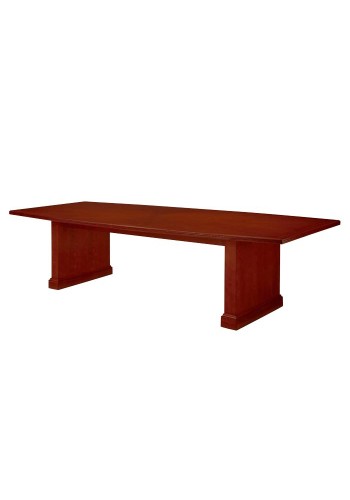 Belmont 10’ Brown Cherry Boat Shape Conference Table