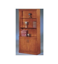 Belmont Executive Cherry 2-Door Storage Cabinet with Bookcase