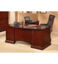 Belmont Brown Cherry Executive Computer L-Shape Desk