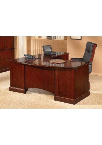 Belmont Brown Cherry Executive Computer L-Shape Desk