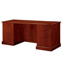 Belmont Brown Cherry Kneehole Credenza